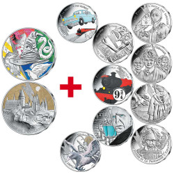Lot 2 x 50 Euro Argent + 9...