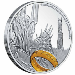 2 Dollars Argent Niue BE 2021 - L’anneau de Sauron™