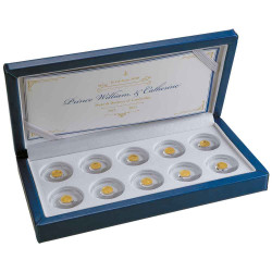 Coffret Or Prince William et Kate BE 2021 - 10 ans de mariage