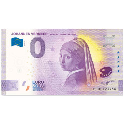 Billet Souvenir 0 Euro - "La Jeune Fille à la perle"
