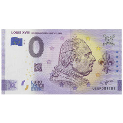 Billet Souvenir 0 Euro - Louis XVIII