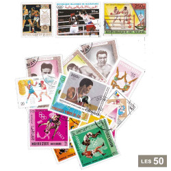 50 timbres Boxe