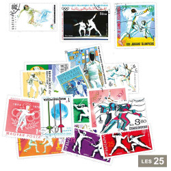 25 timbres Escrime