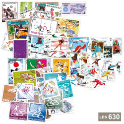 Lot de 630 timbres Jeux...