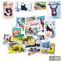 200 timbres Animaux sauvages