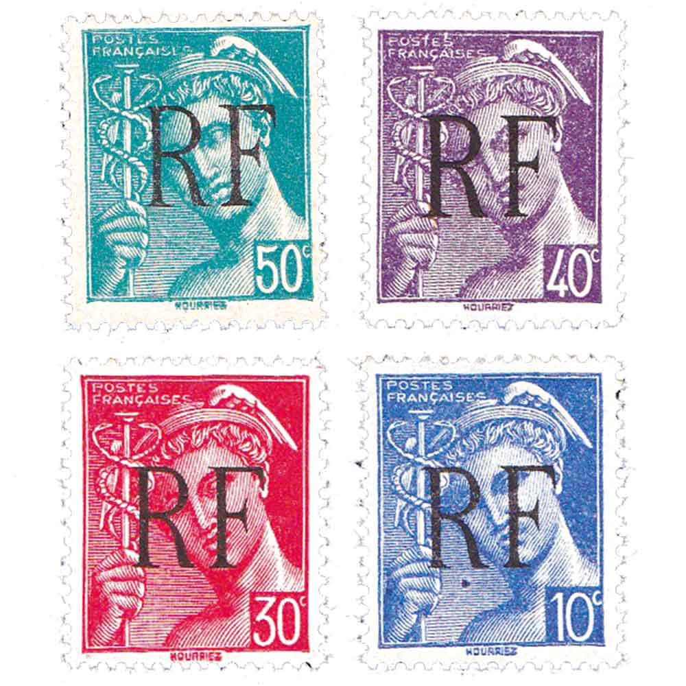 4 timbres Libération de Montreuil Bellay