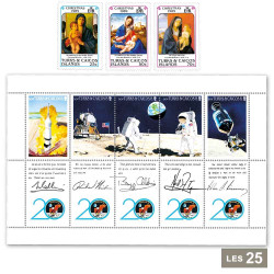 25 timbres neufs Turques-et-Caïques