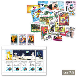 Lot de 75 timbres neufs...