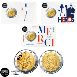 Lot 5 x 2 Euro France BU 2019-2021