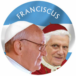 100 Lires colorisée - Pape François et Benoît XVI