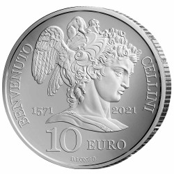 10 Euro Argent Saint-Marin BE 2021 - 450e Anniversaire de la mort  de Benvenuto Cellini