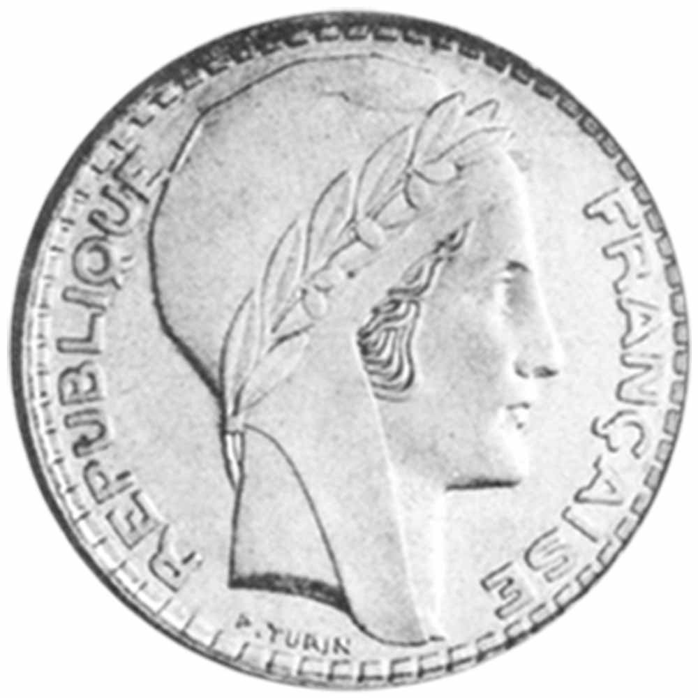 20 Francs Argent Turin 1933