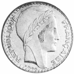 20 Francs Argent Turin 1934