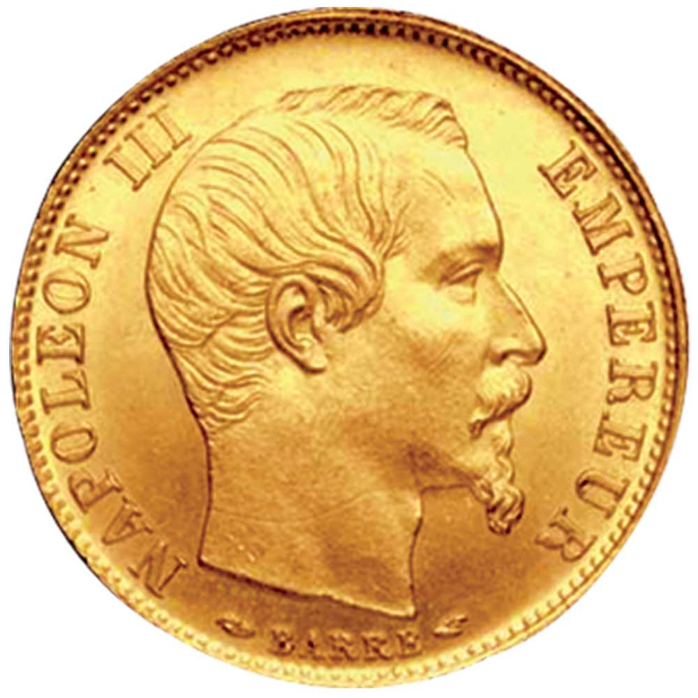 20 Francs Or Napoléon III Tête Nue 1853-1860