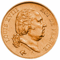 40 Francs Or Louis XVIII