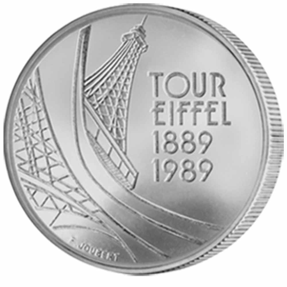 5 francs tour eiffel 1989 argent