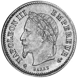 20 centimes Argent Napoléon...