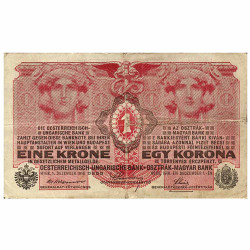 Billet 1 Couronne Autriche-Hongrie 1916