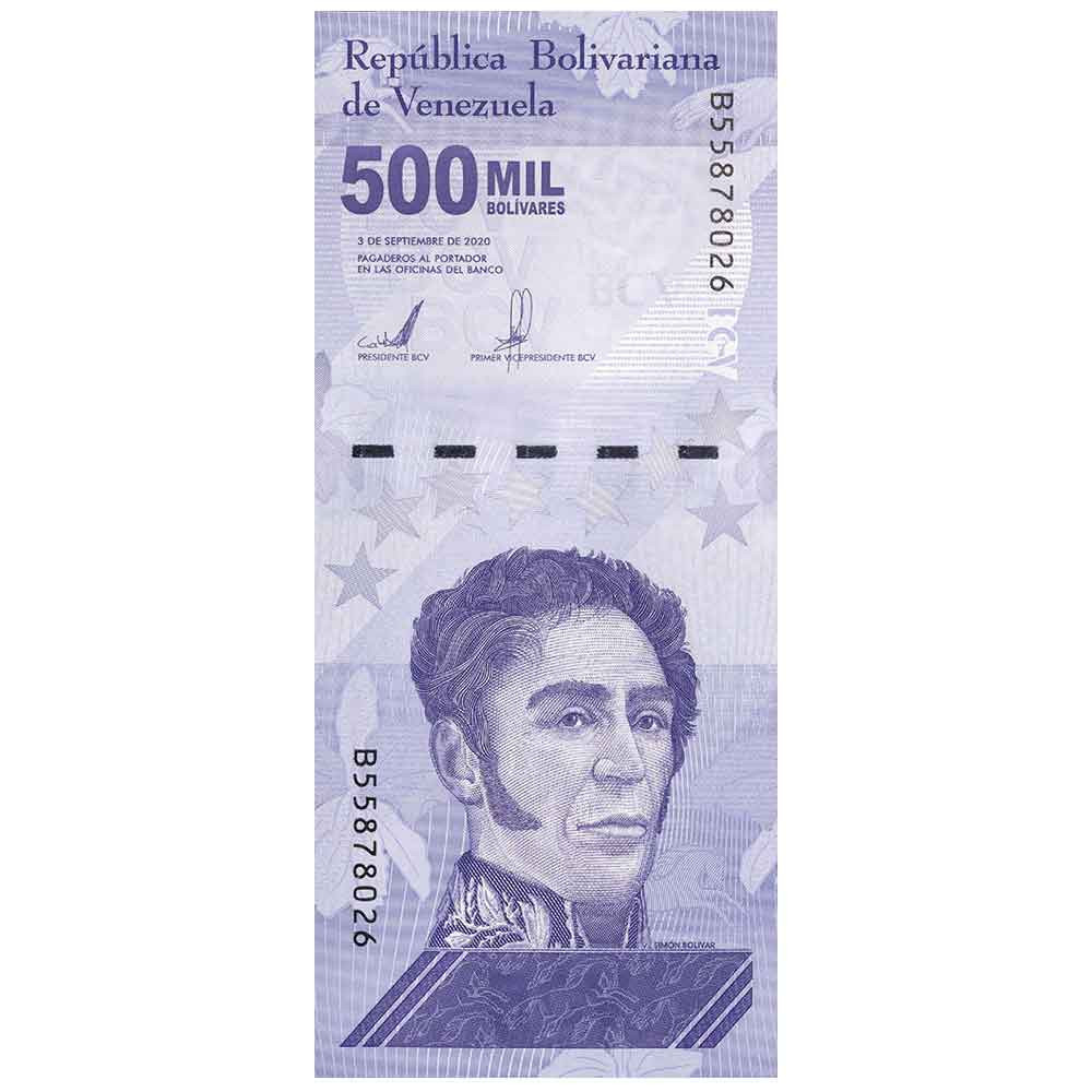 500 000 Bolivares Venezuela 2020