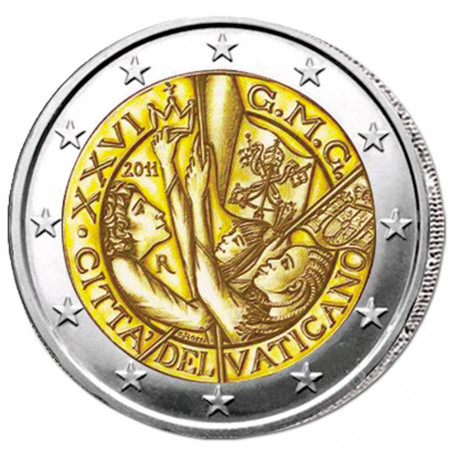 2 Euro 26e Journées Mondiales de la Jeunesse - Vatican 2011