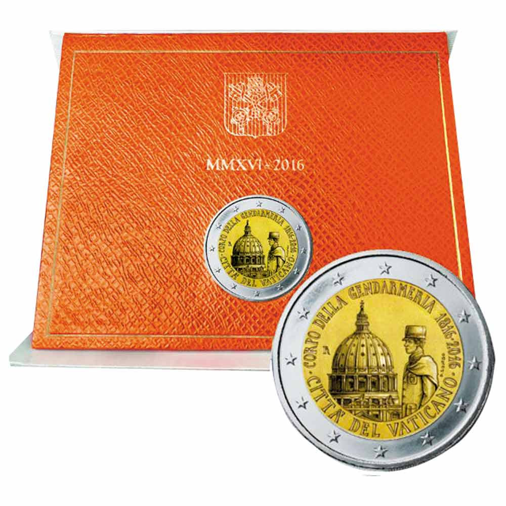 2 Euro Vatican BU 2016 - 200 ans du corps de la Gendarmerie de l’État du Vatican