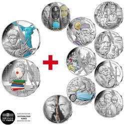 Lot 9 x 10 Euro Argent + 2...