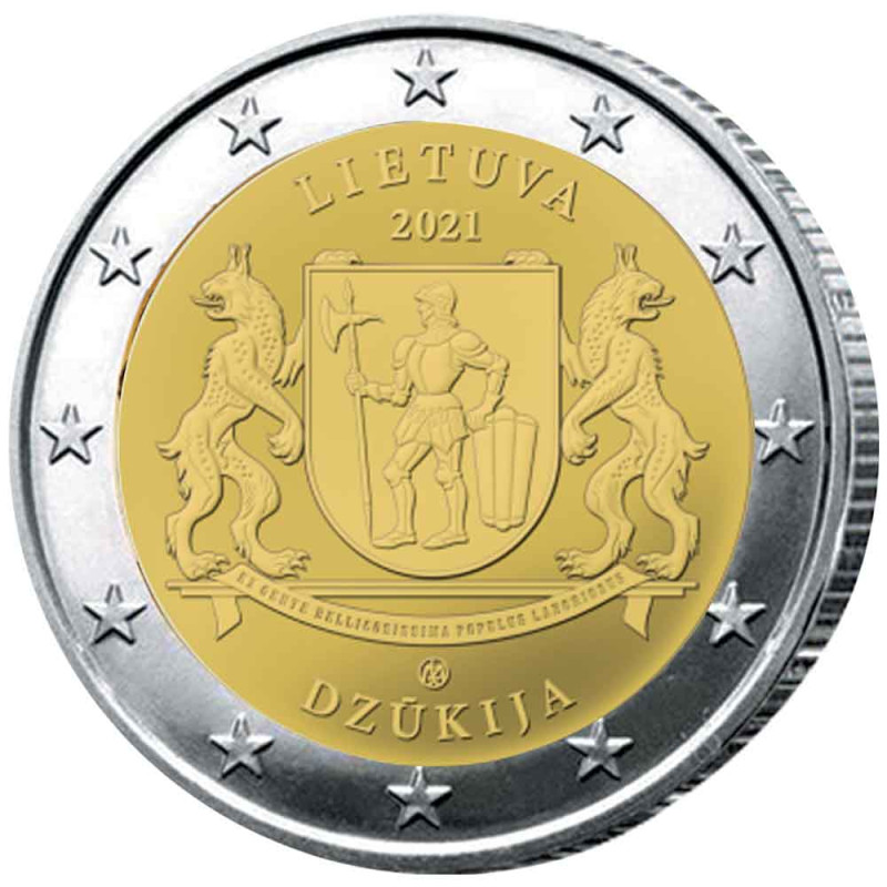 2 Euros Lituanie 2021 Zuvintas UNC
