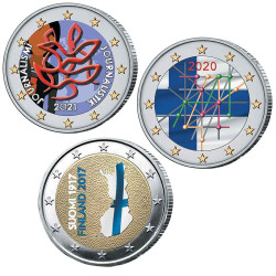 Lot 3 x 2 Euro Finlande...
