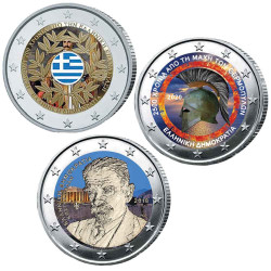 Lot 3 x 2 Euro Grèce...