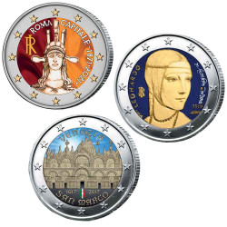 Lot 3 x 2 Euro Italie...