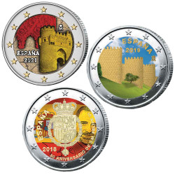 Lot 3 x 2 Euro Espagne...