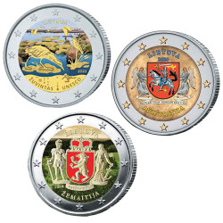 Lot 3 x 2 Euro Lituanie...