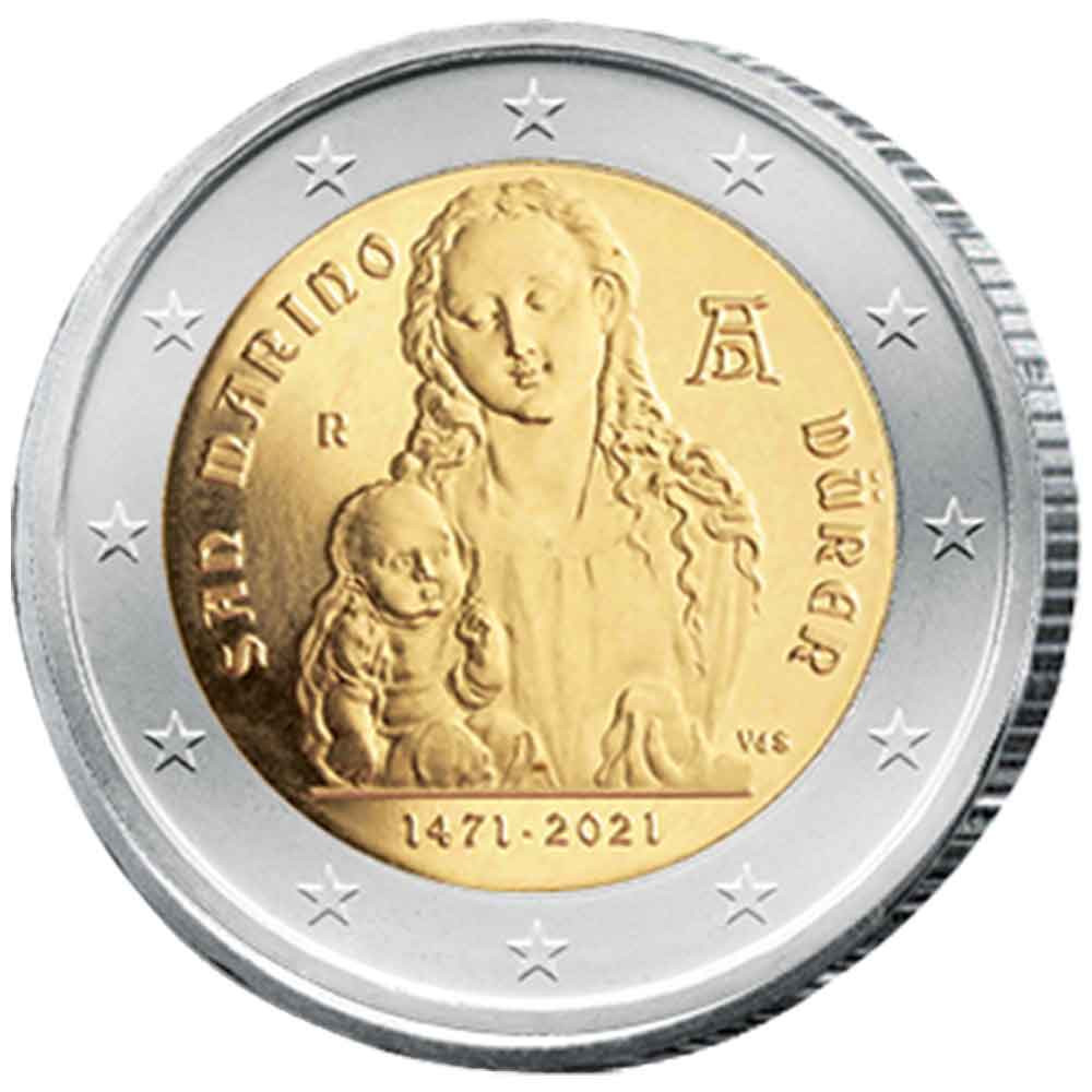 2 Euro Saint-Marin BU 2021 - 550 ans de la naissance d’Albrecht Durer