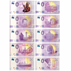Lot 10 Billets Souvenir 0 Euro