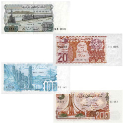 4 Billets Algérie 1982-1983