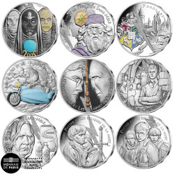 Lot 9 x 10 Euro Argent 2021 - Harry Potter