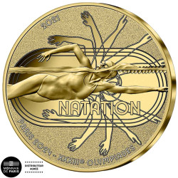50 Euro Or France BE 2021 - Natation