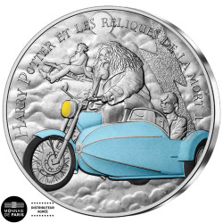 10 Euro Argent France 2021 colorisée - Harry Potter - Les reliques de la mort I