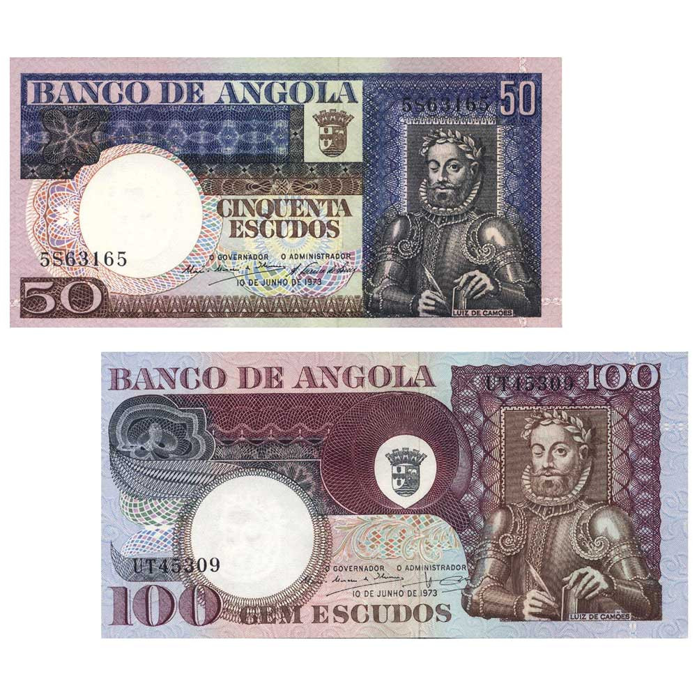 2 Billets Angola 1973