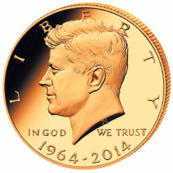 ½ Dollar Or USA BE 2014 - John. F. Kennedy