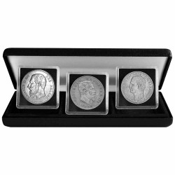 Coffret 3 Souverains d'Europe en Argent