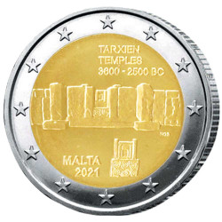 2 Euro Malte 2021 - Temple...