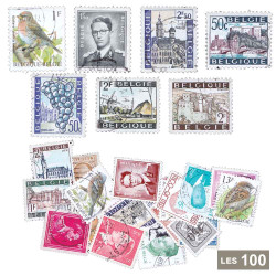 100 timbres Belgique