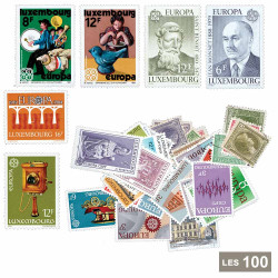 100 timbres Luxembourg