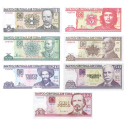 7 billets Cuba 2002-2016