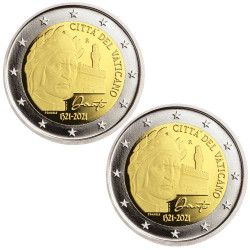Lot 2 x 2 Euro Vatican BE/BU 2021