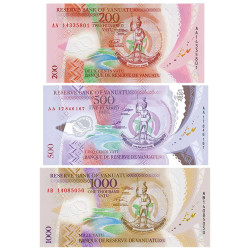 3 billets Vanuatu 2014-2017