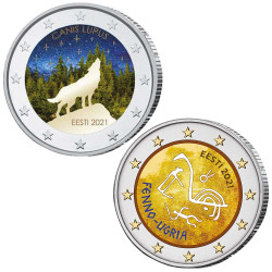 Lot 2 x 2 Euro Estonie 2021...