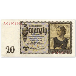 20 Marks Allemagne 1939