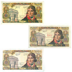 Lot 3 billets Bonaparte